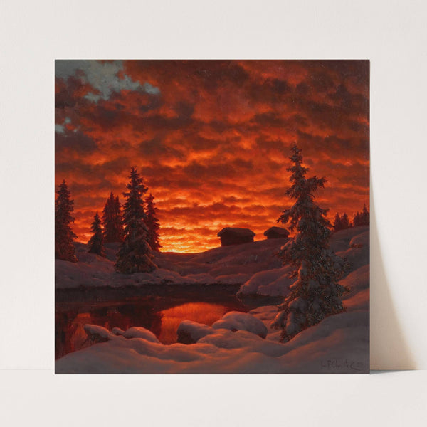 Snowy Sunset by Ivan Fedorovich Choultse