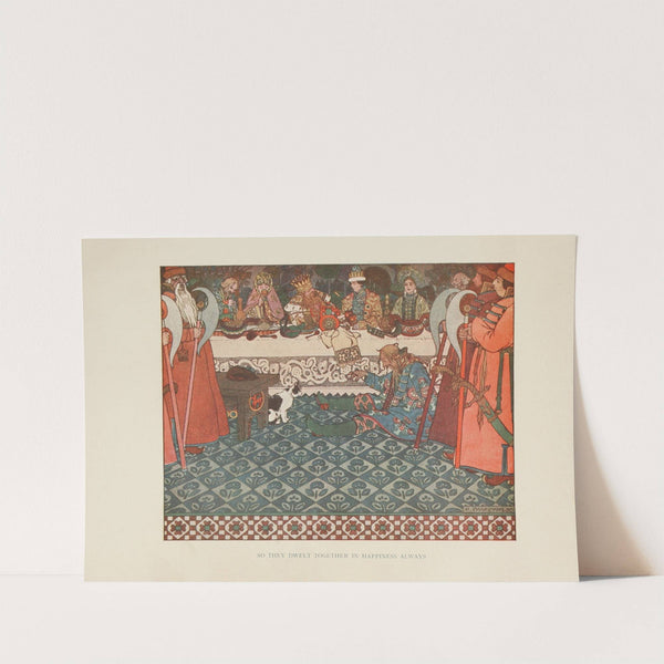 So they dwelt together in happiness always (1917) by Ivan Bilibin