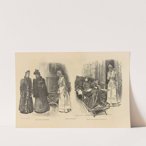 Social pastimes (1893-1900) by Charles Dana Gibson