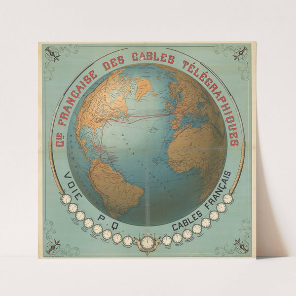 Société française des cables télégraphiques (1911) by Lith. Vieillemard & ses Fils