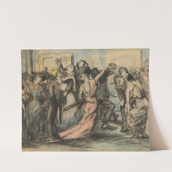 Society Ball (verso) by George Wesley Bellows