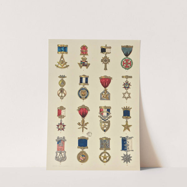 Society emblems. Past officers’ jewels. by F. E. Wright