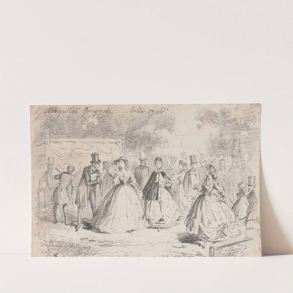 Society in the Saski Garden (1867) by Maksymilian Gierymski