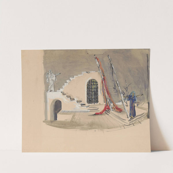 Sodome et Gomorrhe – maquette de décor – structure avec escalier, acte 2 (1943) by Christian Bérard