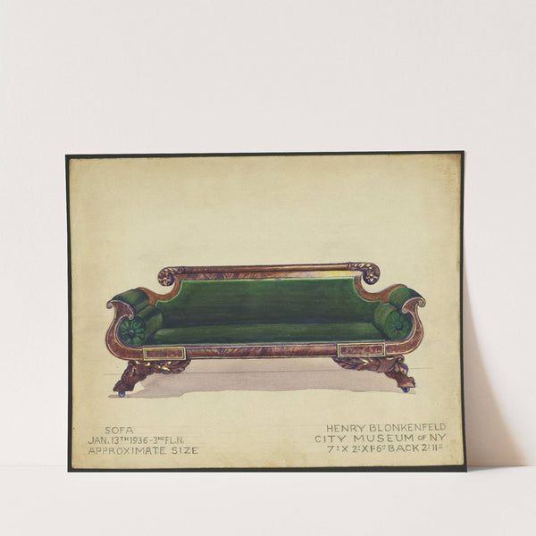 Sofa by Henry Blonkenfeld