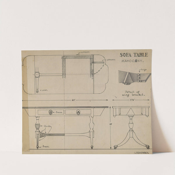 Sofa Table by Isidore Sovensky