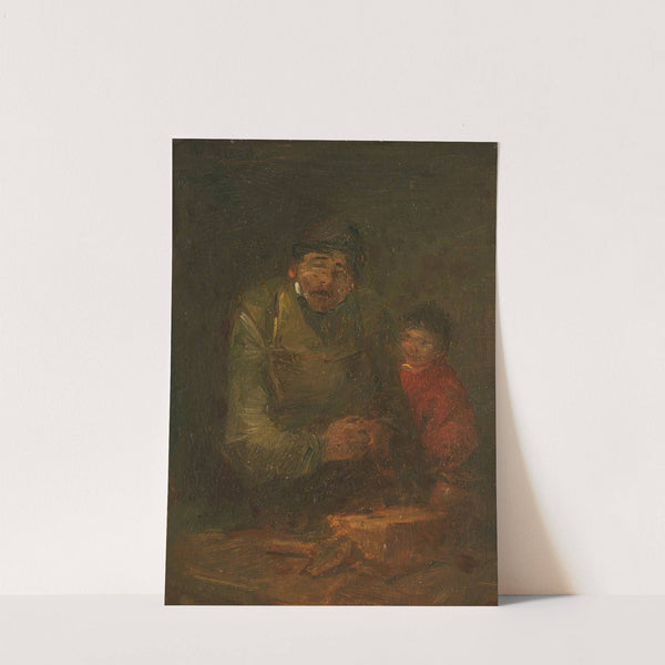 Sogenannte Arbeitspause (Der schmerzende Daumen) by Wilhelm Busch