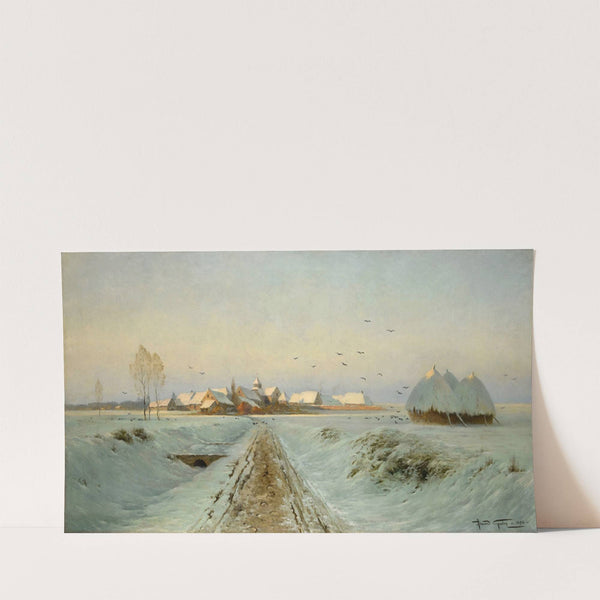 Soir d’hiver. Bertricourt, environs de Reims (1894) by Armand Guéry