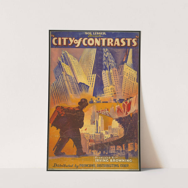 Sol Lesser presents City of contrasts by Plampin Litho Inc.
