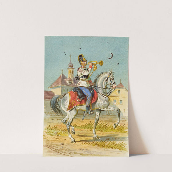 Soldat zu Pferd 2 by Franz Gerasch