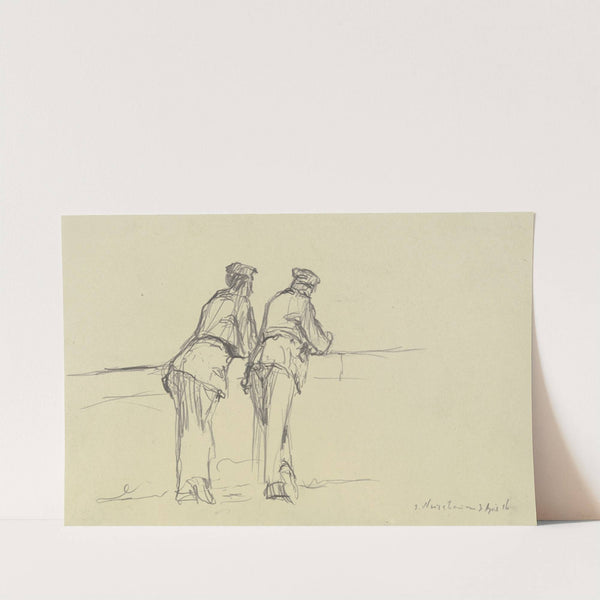 Soldaten auf die Front sehend by Jakob Nussbaum