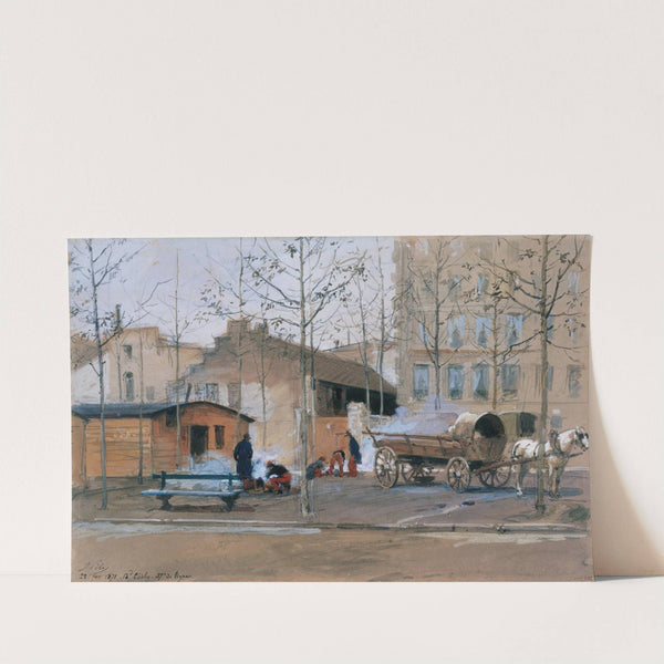 Soldats du 37e de Ligne boulevard de Clichy. by Isidore Pils