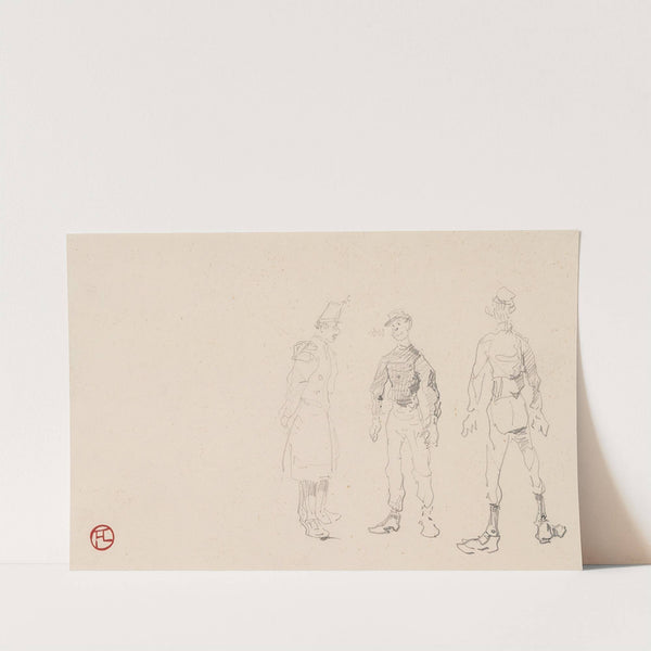 Soldats by Henri de Toulouse-Lautrec