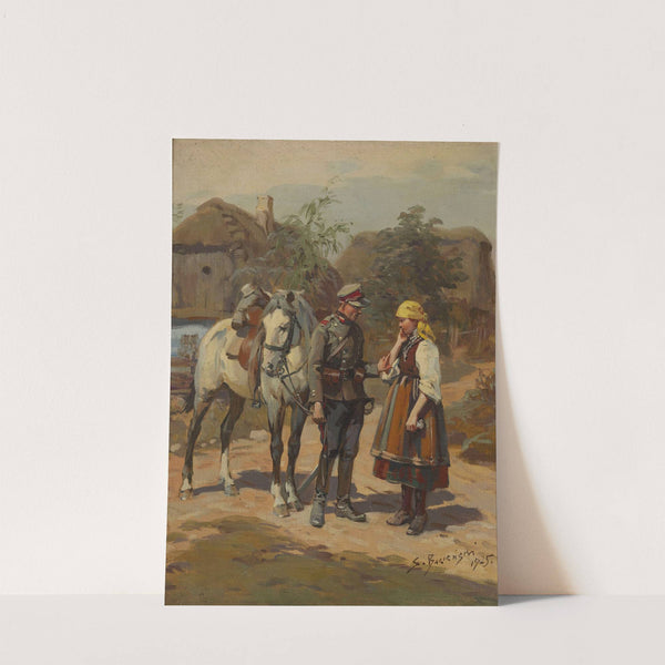 Soldier and a Country Girl (1925) by Stanisław Bagieński