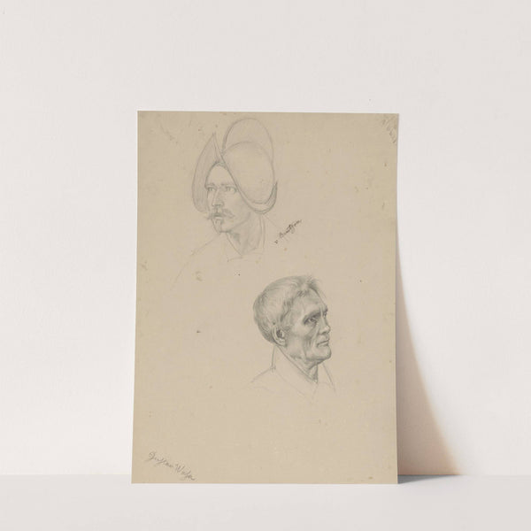 Soldier and farmer (Between 1839 and 1841) by Adolph Tidemand