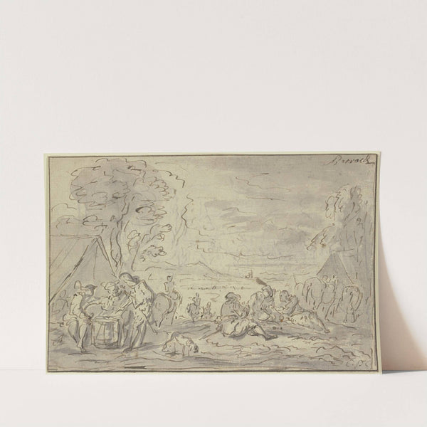 Soldier camp by Charles Parrocel