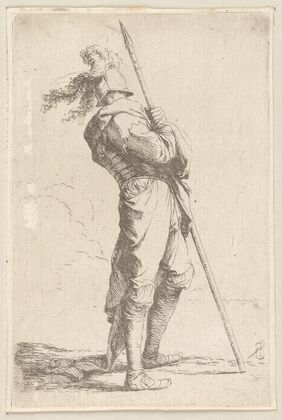 Soldier Holding His Lance with Both Hands