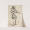 Soldier with Cane, Facing Right by Salvator Rosa