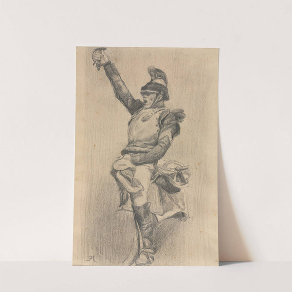 Soldier with Upraised Arm (c. 1870) by Ernest Meissonier