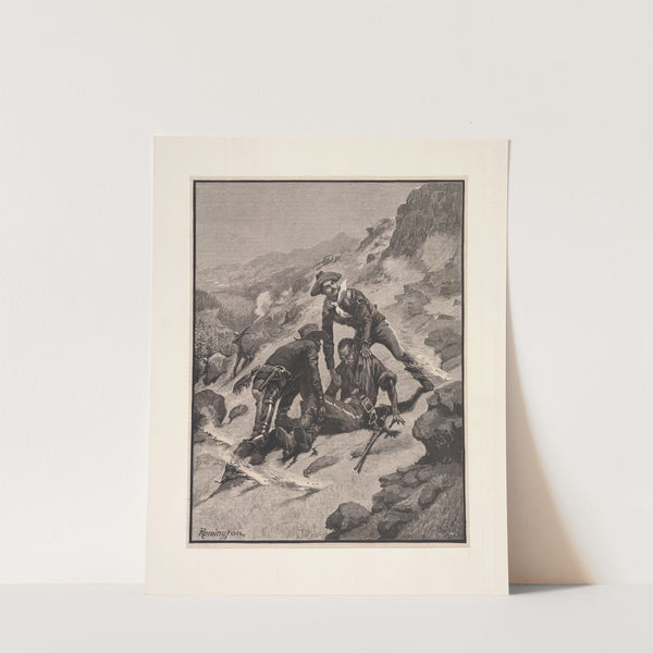 Soldiering in the Southwest–The Rescue of Corporal Scott (1886) by Frederic Remington