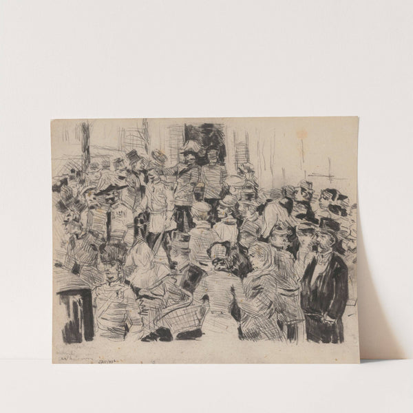 Soldiers and Civilians by James Ensor