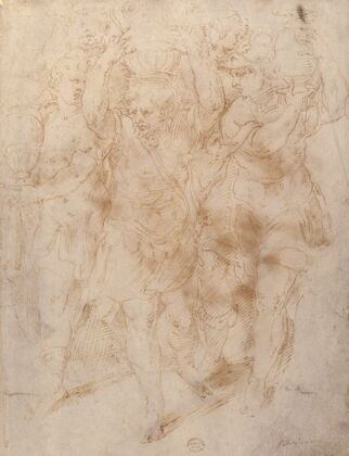 Soldiers Carrying Urns