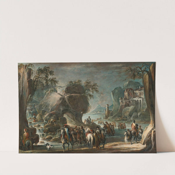 Soldiers Crossing A River by Francesco Simonini