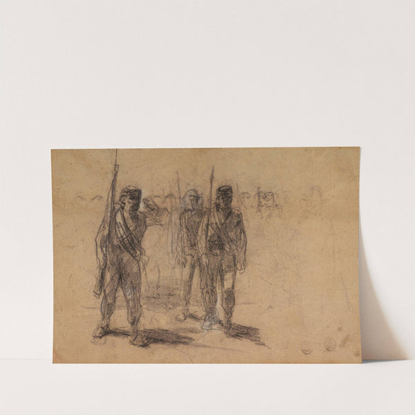 Soldiers Drilling by Winslow Homer