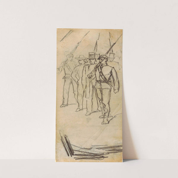 Soldiers Escorting Civilians by Winslow Homer