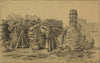 Soldier’s hut in winter–Borrowing a chimney
