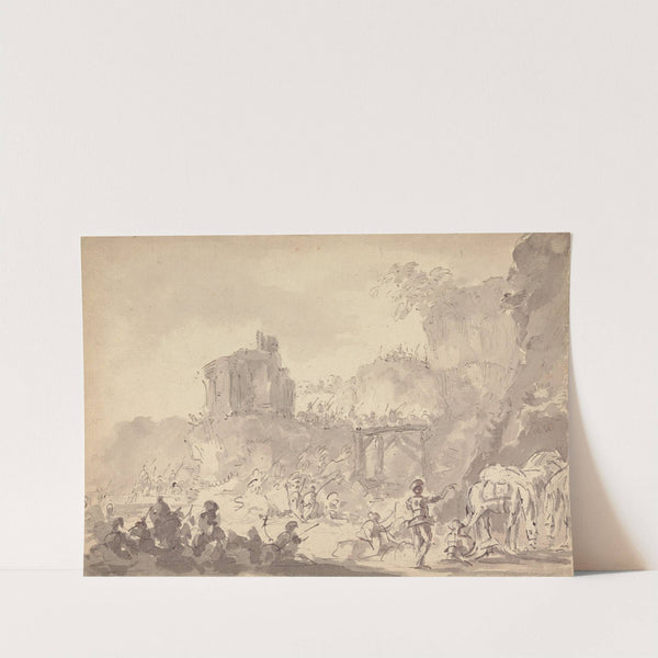 Soldiers in a Landscape by Sawrey Gilpin