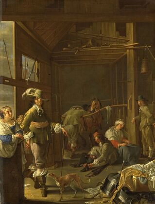 Soldiers in a Stable