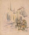 Soldiers Outside a Church