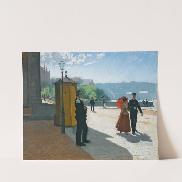 Soldiers Outside The Nationalmuseum, Stockholm by Carl Hedelin