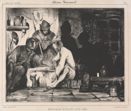 Soldiers Playing Dice (1900s)
