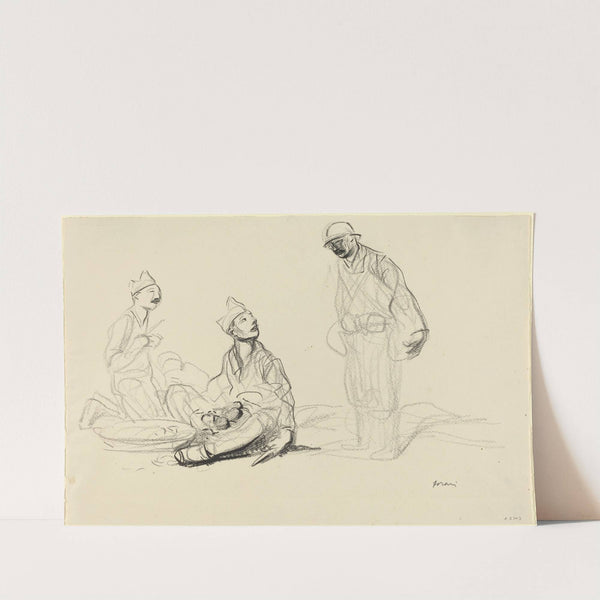 Soldiers Preparing a Meal (c. 1914-1919) by Jean-Louis Forain