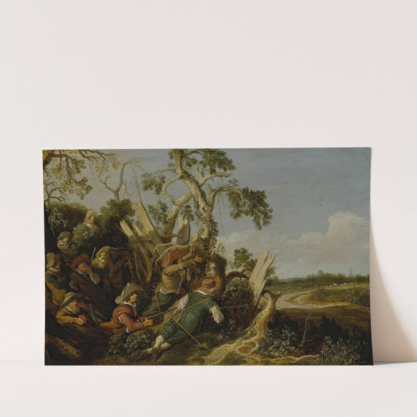 Soldiers Preparing An Ambush by Pieter de Molijn