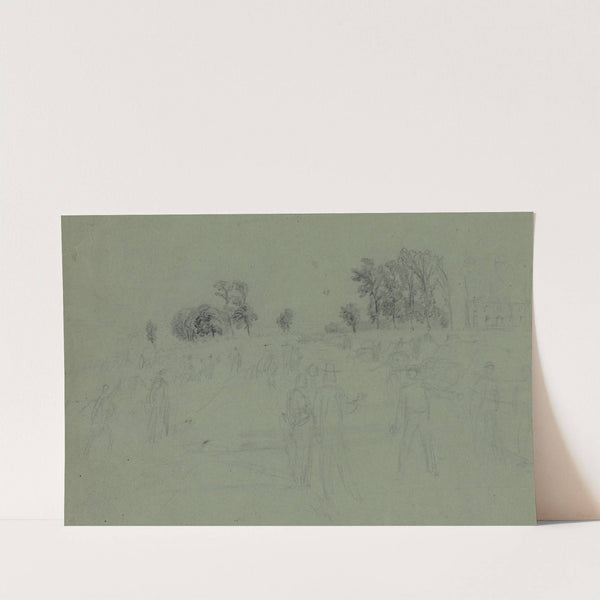 Soldiers preparing for battle by Alfred Rudolph Waud