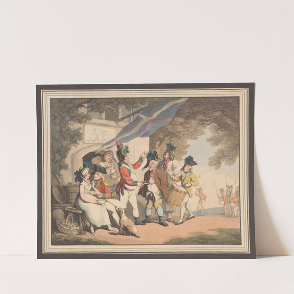 Soldiers recruiting (1798) by Thomas Rowlandson
