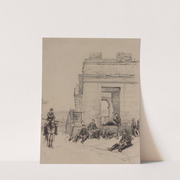 Soldiers Resting (recto) by Jean-Baptiste Édouard Detaille