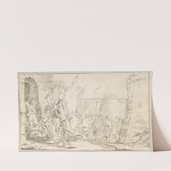 Soldiers Storming a City (1696–1770) by Giovanni Battista Tiepolo