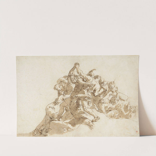 Soldiers Trying to Prevent Two Men From Fighting (1728–30) by Giovanni Battista Tiepolo