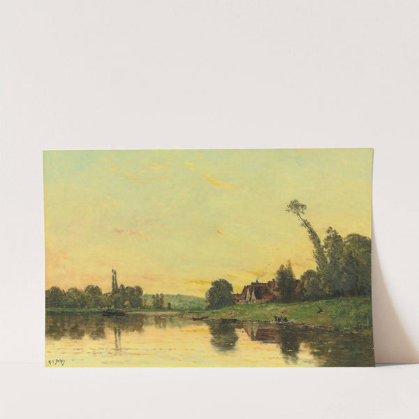 Soleil Couchant à Portejoie by Hippolyte Camille Delpy