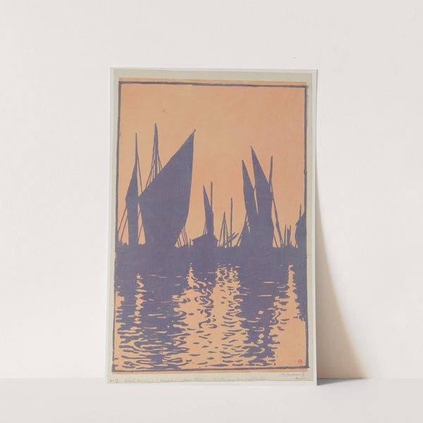 Soleil couchant, Honfleur (1895) by Henri-Charles Guérard