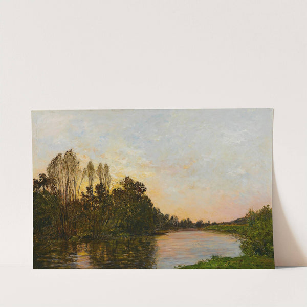 Soleil couchant près Mantes by Hippolyte Camille Delpy