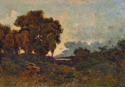 Soleil couchant sur l’Allier