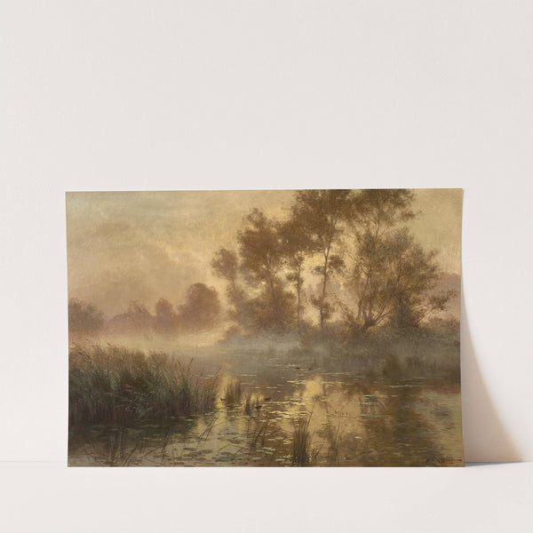 Soleil levant dans la brume by Albert Rigolot