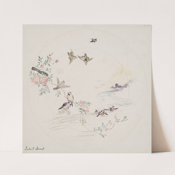 Soleil levant (1875) by Félix Bracquemond