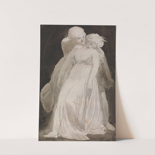 Solicitude; A Man Supporting a Fainting Woman by Thomas Stothard