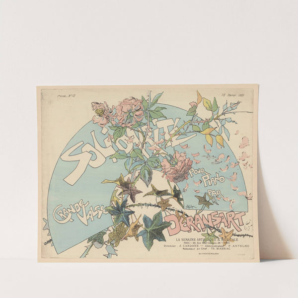 Solidarité, grande valse pour piano par Deransart (1889) by Théophile Alexandre Steinlen